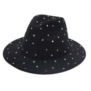 Disco Party Full Rhinestone Design Cowboy Hat Glowing Trendy Shiny Party Favors Cowboy Hat - Product Image 3