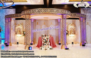 <b>Top</b> South Indian Wedding Mandap Melbourne Exquisite Wedding Fully Fiber Mandap NZ <b>Classy</b> Fiber Carved Wedding Marriage Mandap UK - Product Image 2