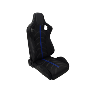 Asiento de Carreras Deslizante Tipo Bucket con Franja Roja de Cuero PVC PU BJYD - Product Image 5