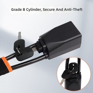 Nouvelle serrure <span class=keywords><strong>antivol</strong></span> pour <span class=keywords><strong>volant</strong></span> de voiture, best-seller, avec boucle de verrouillage sécurisée et câble ABS - Product Image 3