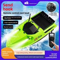 Bateau de pêche à double positionnement GPS-BeiDou en plastique ABS avec distributeur d'appâts automatique 12V à basculement et un seul bouton