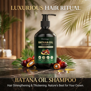 Shampoo nourrissant biologique Hanxya 300 ml en flacon pompe pour adultes - Croissance des cheveux et prévention de la perte de cheveux, soin des cheveux secs, tous types de cheveux - Product Image 1