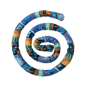 Serre-tête flexible style ethnique, ensemble de liens capillaires en fil métallique 25x6cm, réglable pour queue de cheval haute, fixation spirale, pour dreadlocks colorées et cheveux longs - Product Image 5