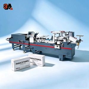 ZH-500 Mini plieuse-colleuse automatique pour usine de traitement du papier, machine électrique de pliage de boîtes - Product Image 1