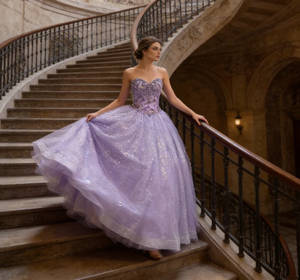 <span class=keywords><strong>Robe</strong></span> de Quinceañera Scintillante Lavande Rêveuse avec <span class=keywords><strong>Jupon</strong></span>, Col Cœur, Longueur Ras du Sol, Perles et Tulle, <span class=keywords><strong>Robe</strong></span> de Bal pour Soirées - Product Image 4