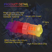 G-VIEW 3157 LED Ampoule pour feux de recul Extrêmement lumineux 3156 T20 LED Projecteur Ampoules pour Malibu Queue Frein Clignotants