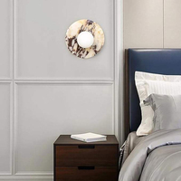 Lampe murale en marbre minimaliste postmoderne BGST pour salon, chambre, couloir, éclairage LED créatif, mur de fond, chevet