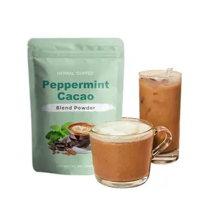 private label iced Latte Coffee Supports Digestion tea maca mixed Cacao Coconut powder