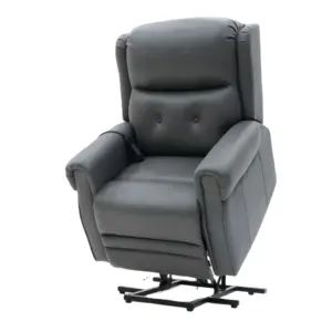 كرسي Geeksofa Tech القماشية المرفوع بالطاقة مع محركين كرسي تقنية التحكم في القدرة للركبة لكبار السن
