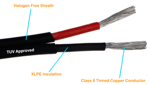 For TUV Approved XLPO Insulated Aluminum Alloy Solar Wire <strong>1MM</strong> PV <strong>Cable</strong> DC Solar Power <strong>Cable</strong> XLPO Insulated for TUV Aluminum - Product Image 5