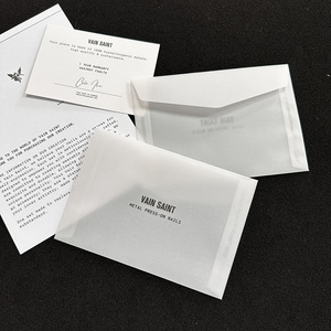MOQ 100pcs Luxury Custom Frosted Tracing Paper Envelope with <strong>Letter</strong> Writing Paper <strong>Thank</strong> <strong>You</strong> Card Transparent Paper Envelope - Product Image 6