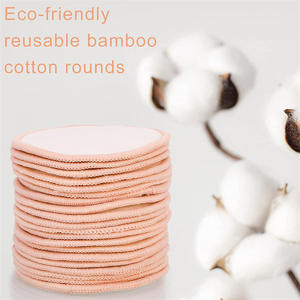 Produttore all'ingrosso lavabile personalizzato fibra di bambù carbone può essere riutilizzato struccante pad - Product Image 2