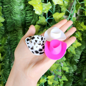 Adorables Sombreros de Vaquera de Plástico Rosa para Decoración de Bebidas, Juguetes, Mini Sombreros de Vaquera para Despedidas de Soltera - Product Image 2