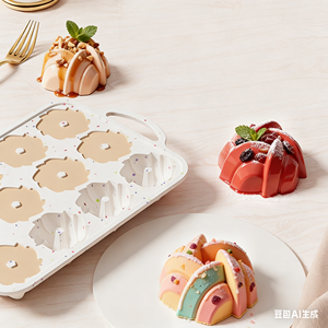 Molde de Silicona para Hornear Muffins de 12 Cavidades - Grado Alimenticio, Antiadherente y Fácil de Desmoldar, Ideal para Cupcakes y Postres Caseros - Product Image 6