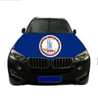 Vente en gros 120x150cm Virginie housses de capot de voiture drapeau abordable résistant à l'usure et durable couverture de capot de moteur de voiture