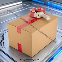 Ruban de sécurité VOID OPEN pour cartons, anti-effraction, avec motif fraise, en stock