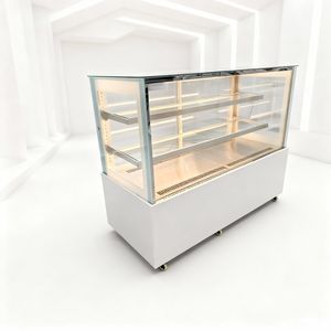 Exhibidor Refrigerado Comercial para Pasteles con Puerta <span class=keywords><strong>de</strong></span> <span class=keywords><strong>Vidrio</strong></span>, Equipo <span class=keywords><strong>de</strong></span> Refrigeración para Pastelería, Vitrina Refrigerada para Frutas y Pasteles - Product Image 5