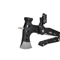 Outil multifonctionnel amélioré 16-en-1 Équipement de survie en plein air Hache Marteau Pince Scie Tournevis Cadeau Hommes Papa Qualité industrielle Inoxydable