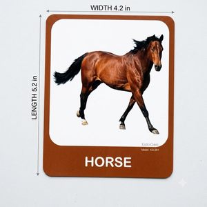 KIDOGEN Animal <b>Kingdom</b> Flash Cards for Kids | Sea, Wild & Domestic Animals Learning Cards | Preschool & Kindergarten Educational - Product Image 4