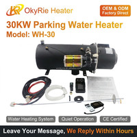 Chauffe-eau diesel OkyRie 12V 24V 30KW avec interrupteur à bascule, chauffage de cabine, préchauffeur de moteur silencieux pour camion, camping-car, bus - Vente en gros