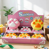 Mainan Squishy Cakar Kucing Ukuran Besar 16cm, TPR Lembut, Mainan Pereda Stres