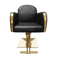 Chaise de salon de coiffure hydraulique avec rotation vers le haut et vers le bas meubles de salon de coiffure en cuir synthétique à vendre