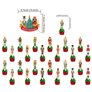 Décorations de fête sur le thème du Casse-Noisette pour Noël 2024, ballons Joyeux Anniversaire, gâteau, bannière de Noël, drapeau pour <span class=keywords><strong>la</strong></span> fête du Nouvel An - Product Image 5
