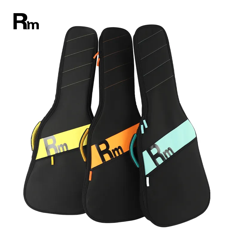 Üretim ekran hafif gitar çantası su geçirmez kumaş şık taşınabilir sırt çantası akustik taşıma gitar çantası