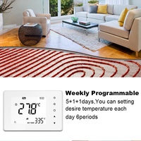 Thermostat numérique intelligent avec contrôle WiFi 24V/220V pour chaudière électrique à eau ou à gaz, chauffage au sol, contrôleur de température à distance via application