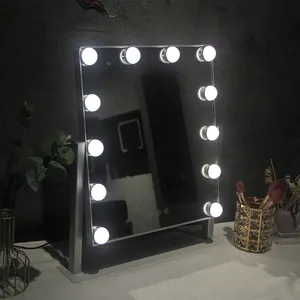 New Design Hollywood Arched 360 Degrees Rotate Led Cosmetic Makeup Mirror Vanity Mirror With Lights