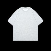 Fabricants de vêtements personnalisés été nouveautés col rond manches courtes 260 grammes 50% coton 50% polyester t-shirt pour hommes