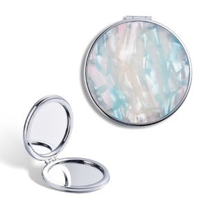 แฟชั่นดีไซน์ใหม่ สวยงามไม่ซ้ำใคร ของขวัญส่วนตัวสำหรับสาวๆ กระจกสองด้านทำจากหนัง PU - Product Image 1