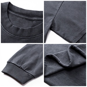 เสื้อยืดแขนยาวสำหรับผู้ชายเสื้อเชิ้ตผ้าฝ้ายโอเวอร์ไซส์ลายกราฟิก - Product Image 4