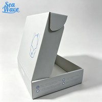 Boîte cadeau en papier rigide personnalisée avec logo sur mesure pour l'expédition en détail