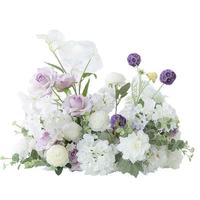 Grande boule de fleurs en soie RHD, arrangement floral artificiel blanc pour table de mariage