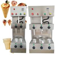 Nouvelle machine à faire des cornets de crème glacée automatique électrique de Montréal avec un design portable en acier inoxydable 304, garantie d'un an