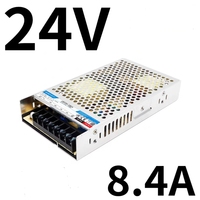 Alimentation à découpage encastrée MORNSUN LMF200-23B24 200W 24V 8.4A avec PFC actif