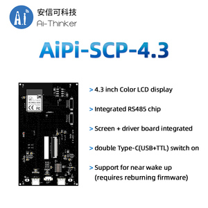 Ai-Thinker ฮาร์ดแวร์โอเพ่นซอร์ส บอร์ดควบคุมหน้าจอ AiPi-SCP-4.3 /หน้าจอ LCD RGB /อินเทอร์เฟซ RS485 - Product Image 4