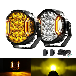 Luces Combinadas 2026 IP68 IP69K de Largo Alcance para 4x4 Todoterreno, Luz Auxiliar de 9 Pulgadas 12V 24V, Luz <span class=keywords><strong>Antiniebla</strong></span> de 9 Pulgadas - Product Image 1