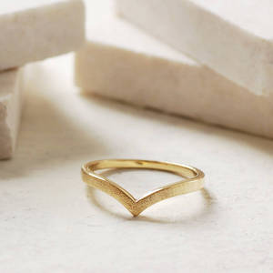 En çok satan özel 925 gümüş V şekli Chevron yüzük zirkon küçük - Product Image 4