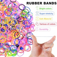 Élastiques en caoutchouc naturel de haute qualité pour tisser des bracelets - Kit de création artistique DIY, petit cadeau pour enfants, latex non toxique
