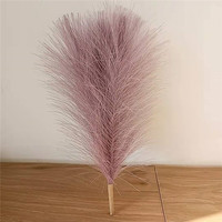 Herbe de la Pampa Artificielle en Polyester, Faux Roseau Moelleux pour Décoration de Mariage et d'Intérieur