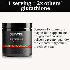 แคปซูลกลูตาไธโอนความแข็งแรงสูงพิเศษมีสาร98% + สารต้านอนุมูลอิสระจากบุคคลภายนอกที่ผ่านการทดสอบสูงอาหารเสริมเพื่อสุขภาพสำหรับ - Product Image 2