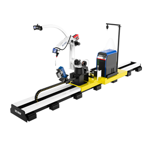 Robot de soudage sans programmation pour la fabrication de structures en acier, équipement de soudage MIG laser entièrement automatique, rail coulissant en U - Product Image 1
