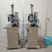 Machine de remplissage de parfum à 4 buses pour cosmétiques, eau, et flacons en verre sous vide – Remplisseuse de parfum et d'eau