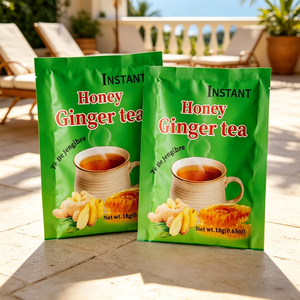 Té Instantáneo <span class=keywords><strong>de</strong></span> Jengibre y Miel para Dormir, Sin Cafeína, Bebida Herbal Relajante para Ayudar a Conciliar el Sueño, 18g - Product Image 1