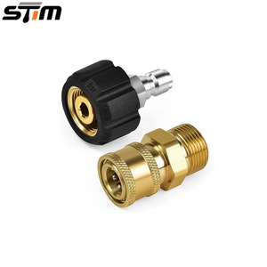 Adaptateur pour nettoyeur haute pression Stm, 1/4 pouce M22-14, kit de connexion rapide en laiton pour pistolet à eau - Product Image 1