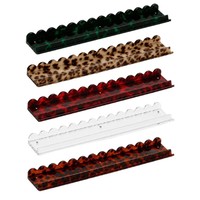 Règle de Mahjong et poussoir de cartes en acrylique personnalisables et durables pour machines de salle et organisation