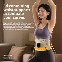 Elektrischer Lendenwirbelstützgürtel mit Heizfunktion, Bauchmassagegerät, Wärmekompresse, Mikrostrom-Puls Fitness Taillenmassagegerät