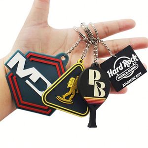 Custom 2D Soft PVC & Silicone Keychain 3D Metal Keyring Customizable Logo Business Targeted Personalized Customized <b>Key</b> <b>Chain</b> - Product Image 2
